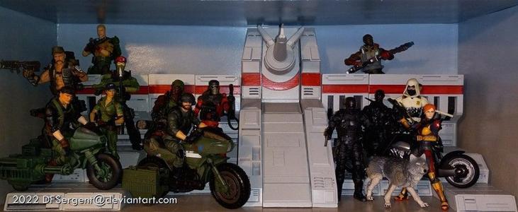 GI Joe headquarters shelf display