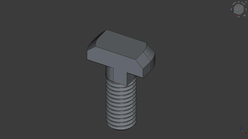 DIN 505 Bolts T-slot M5 - M8 / Length 10 - 45   
