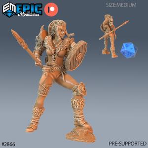 Viking Shieldmaiden Lathgertha Spear / Nordic Warrior / Female Norse Raider / Wildling / Arctic Barbarian