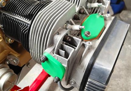 VW Type 1 engine intake and exhaust blockoffs   