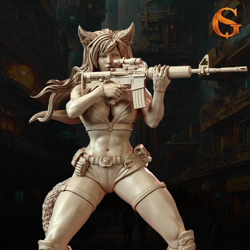 Neko Canona, Catgirl (High Detailed) - 32,75 and 145mm (1-12 Scale)
