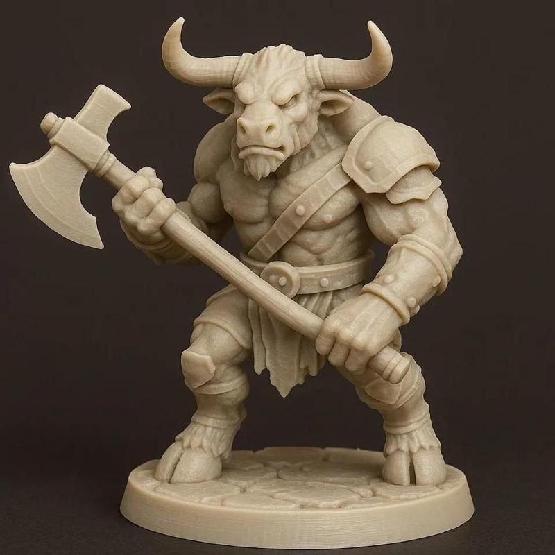 Tabletop Minotaurus mit Streitaxt   