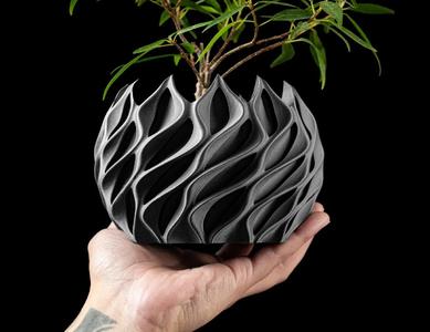 Twisted Planter Pot by MODERN MACHINE   