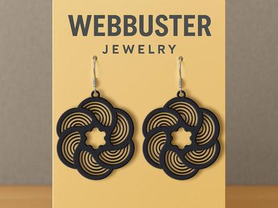 Fractal Wheel Earrings