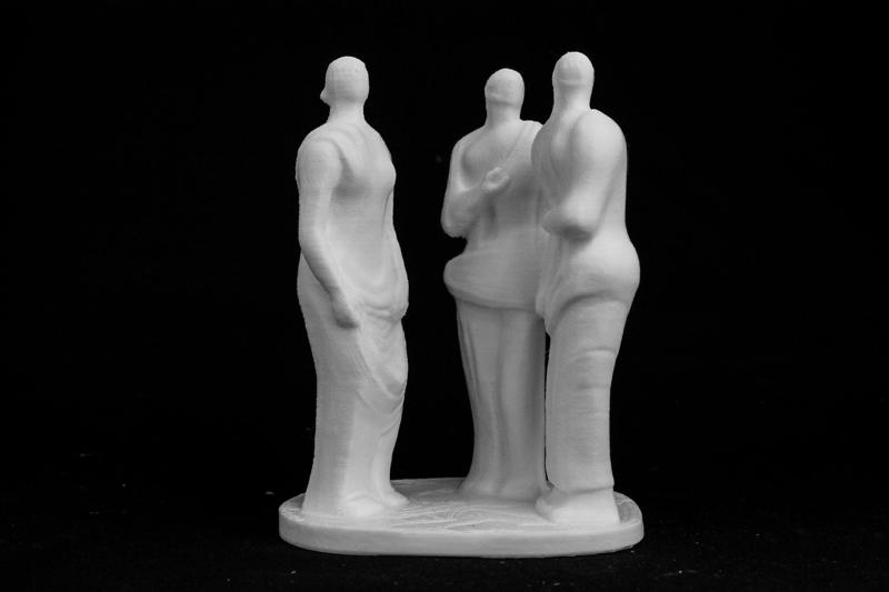 Three Standing Figures at Battersea Park, London