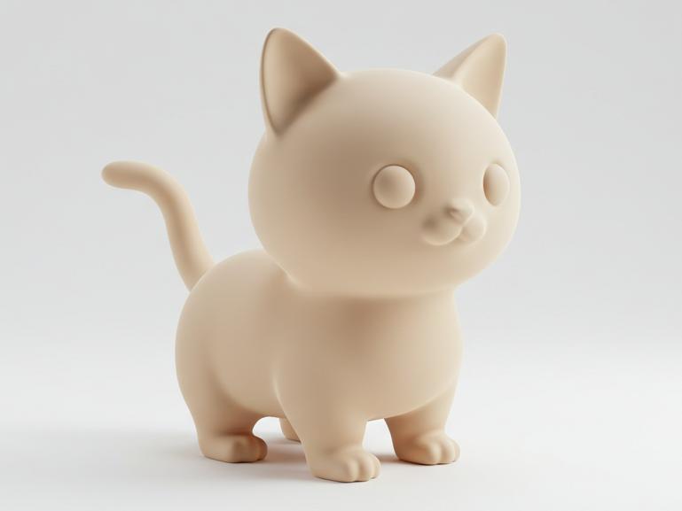 Mini Cute Munchkin Cat Figurine