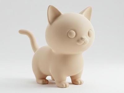 Mini Cute Munchkin Cat Figurine