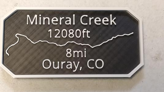 Maverick's Trail Badge Mineral Creek Basin Ouray Colorado