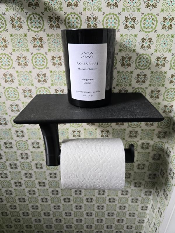 Toilet Paper Holder with Shelf