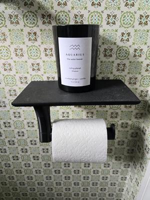 Toilet Paper Holder with Shelf