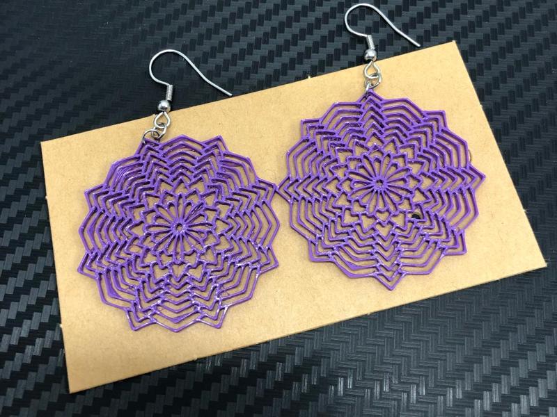Mandala earrings, no AMS, 0.4 mm nozzle