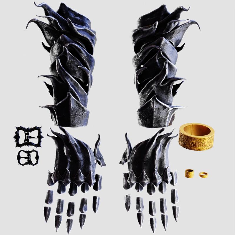 HEOLSTOR COSPLAY GAUNTLETS Nightreign Jewelry STL Model Print Fan Art