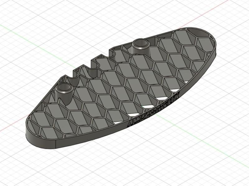 Awesomatix TC Bumper - 62mm - Slanted Honeycomb