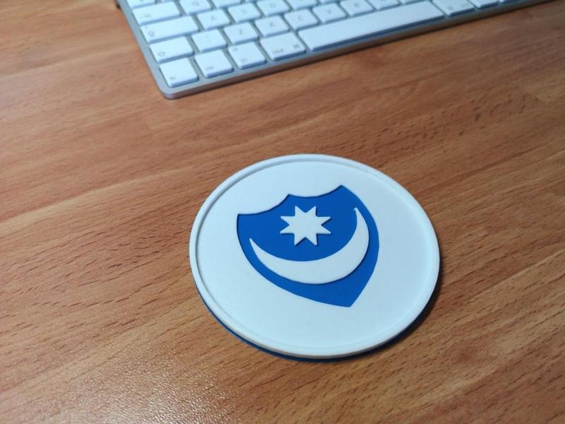 Portsmouth - Pompey Coaster for Large Mugs/Glasses