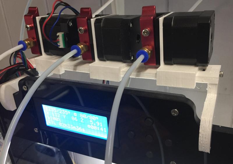 Mounting for 3 stepper motors for diamond head with ANET A8 & AM8