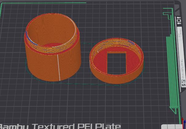 Threaded Container With Hydrometer Slot