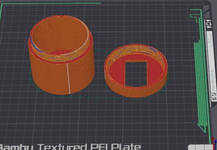Threaded Container With Hydrometer Slot
