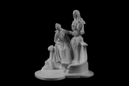 Monument to Watteau at The Jardin de Luxembourg, Paris