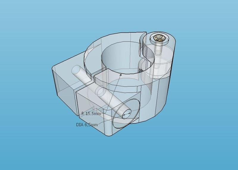 Mount Claw for 27mm Motorcycle Crash Bar 