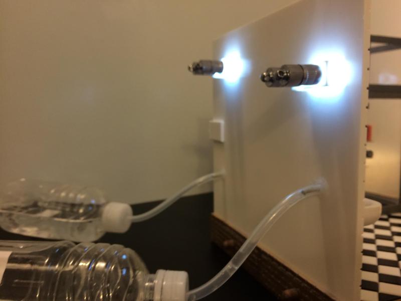 Miniature Light Covers Front & Back  (bathroom)