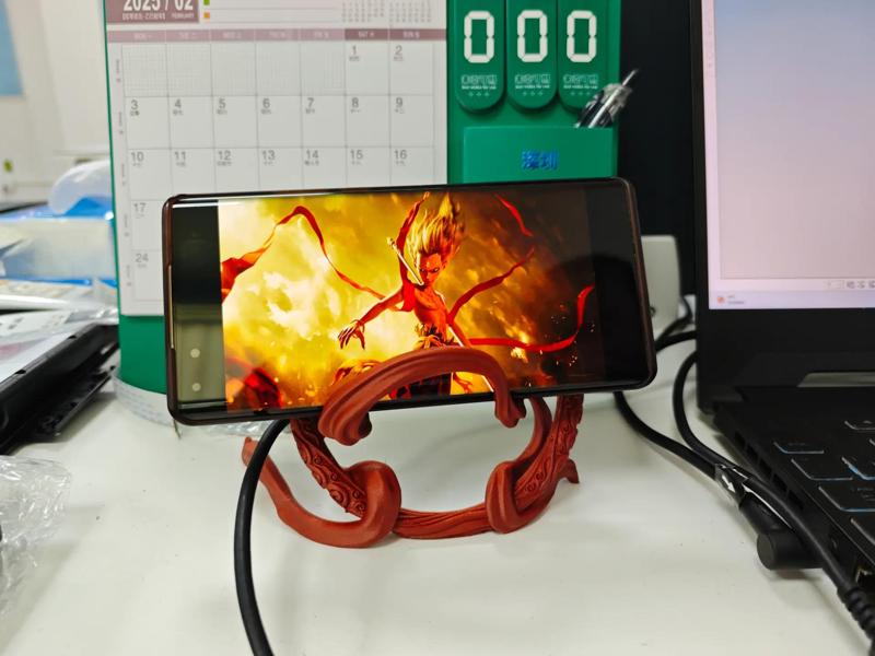 (No AMS) Nezha Huntian Ling, Qiankun Ring, Huo Jian Gun, Neutral Pen Display Stand, Mobile Phone Holder