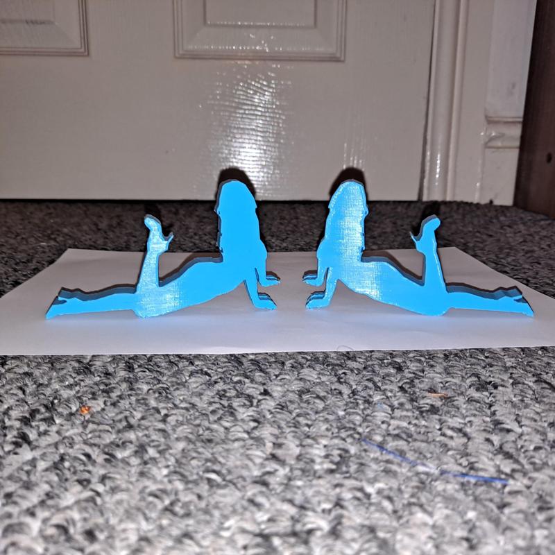 SEXY SILHOUETTE STRIPPERS LITHOPHANE & PHOTO HOLDER