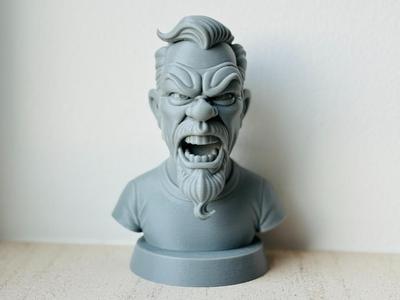James Hetfield - Bust Sculpture