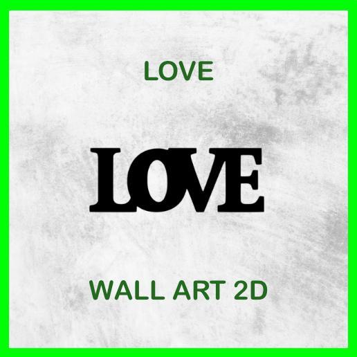 LOVE WALL ART 2D 01