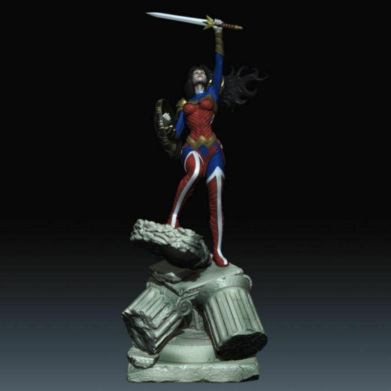 Wonder Woman DC Comics Justice Leage Wonder Woman STL Files 3d printing