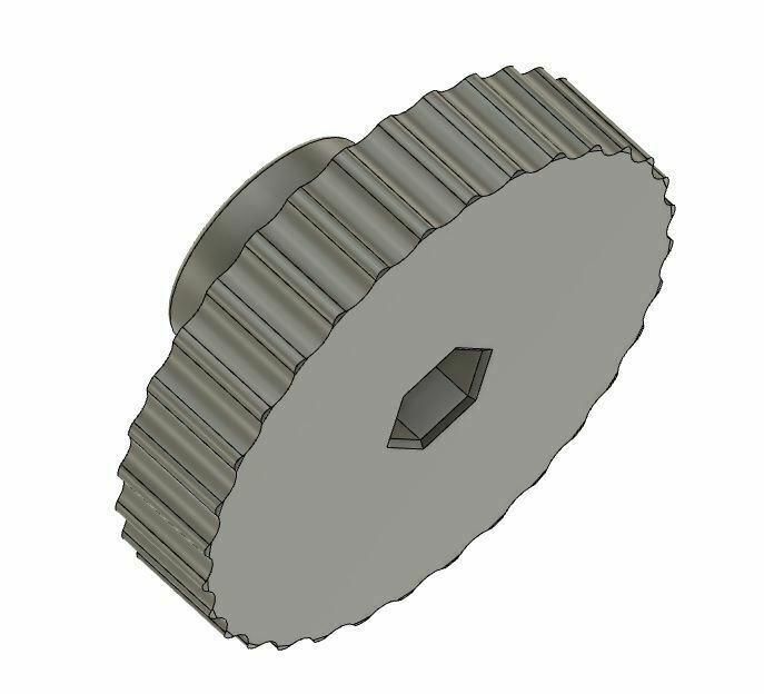 Adjustment wheel in M6