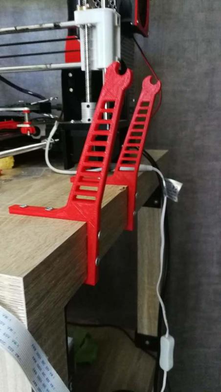 Spool holder Anet A8 for Ikea Lack Table 