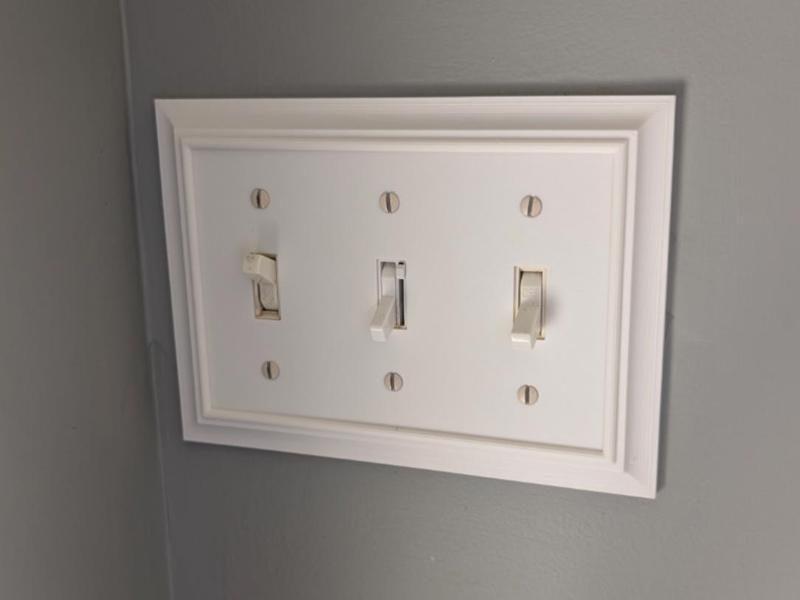 Decorative Triple Light Switch Cover Plate