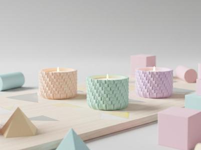 Modern Tealight Holder. Cool LED candle lamp
