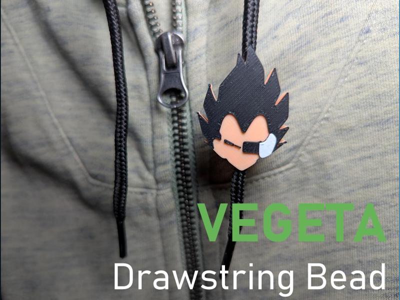 Dragon Ball Z - Vegeta - Drawstring Bead