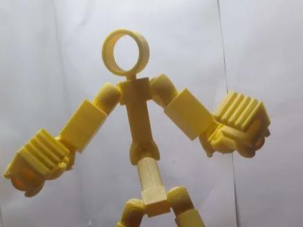 A stick man looking person