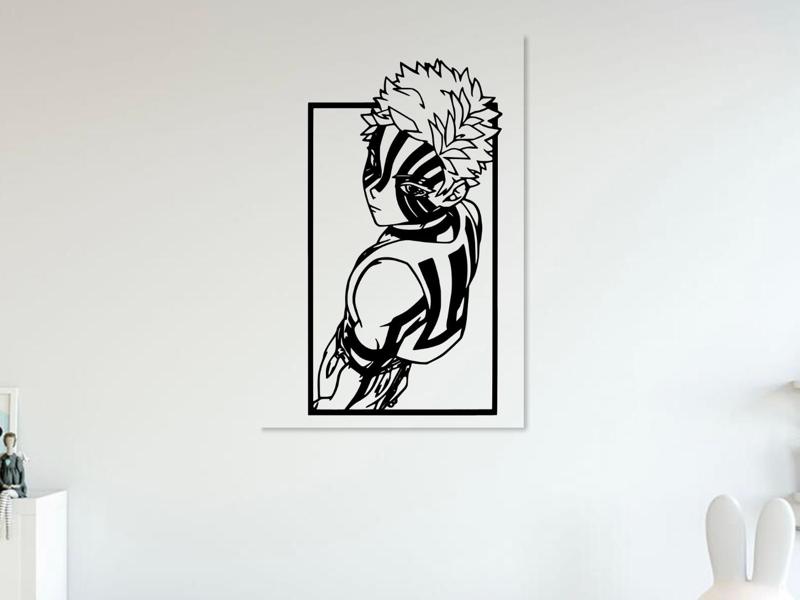 Demon Slayer - Akaza Upper Moon 2d wall art