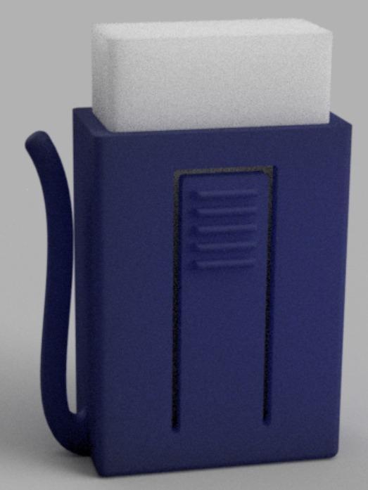 Eraser Spiral Notebook Clip