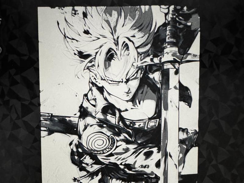 Dragon Ball Trunks in Hueforge