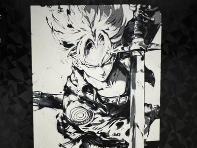 Dragon Ball Trunks in Hueforge