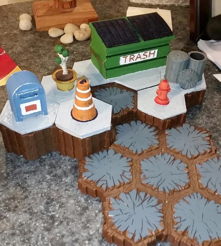 Hex Terrain City Set 1
