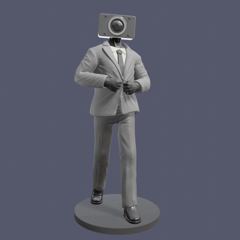 Camera Man Skibidi Toilet Statue Fan Art
