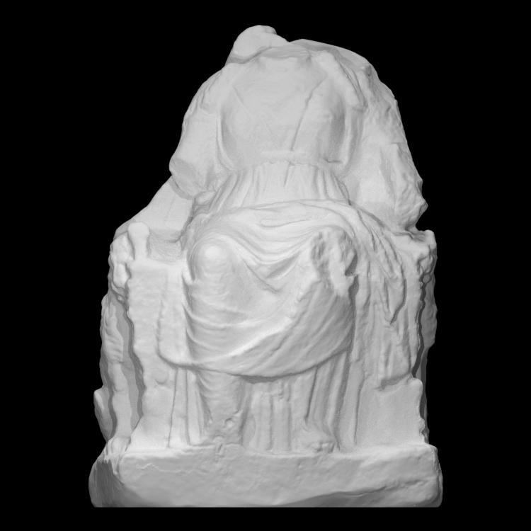 Statuette of the Mother of the Gods sitting on a throne