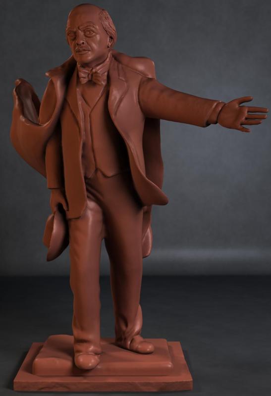 David Lloyd George memorial in Parliament Square, London