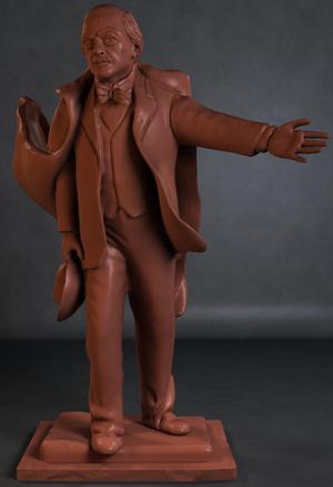 David Lloyd George memorial in Parliament Square, London