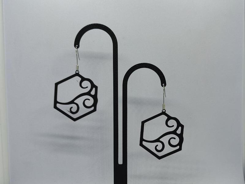 Hexagonal Breeze Earrings