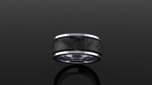 Bend Ring Abstract Pattern 01