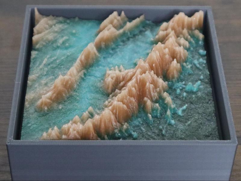 Shenandoah National Park Topographic Terrain Map