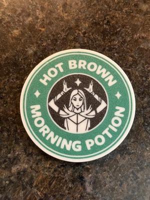 Hot Brown Morning Potion Coaster