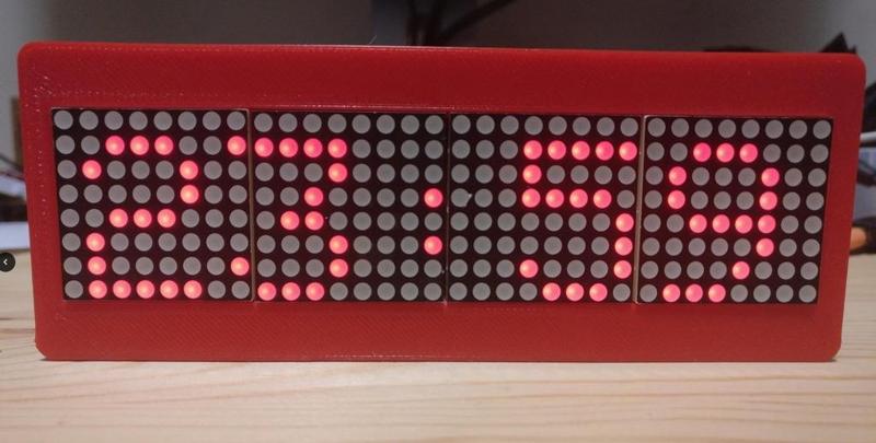 LED Dot-Matrix Network Clock Case
