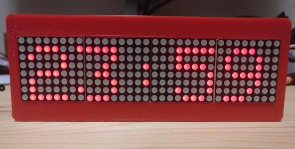 LED Dot-Matrix Network Clock Case